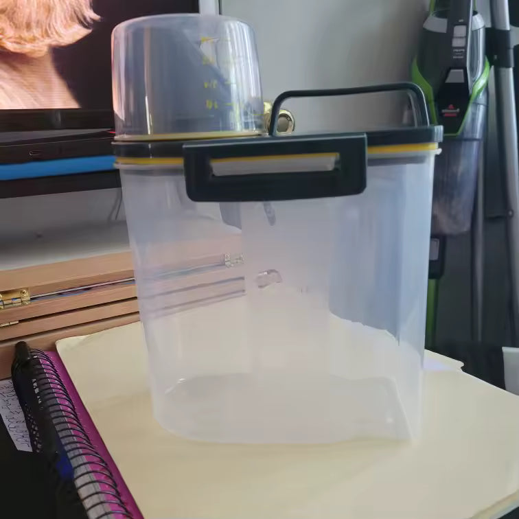Airtight Pet Food Storage Container with Measuring Cup