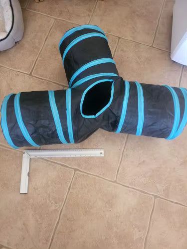 Foldable Cat Tunnel Play Toy for Indoor Cats