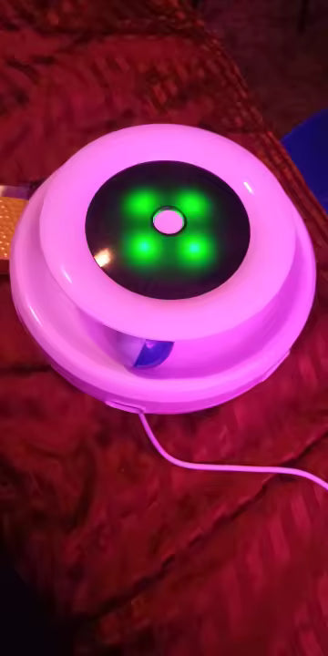 2-in-1 Automatic Interactive Cat Toy Set with Feather & Fun Ball