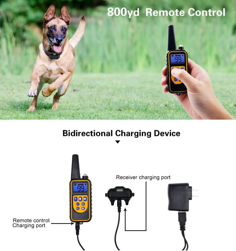 Smart Rechargeable Dog Training Collar with Remote