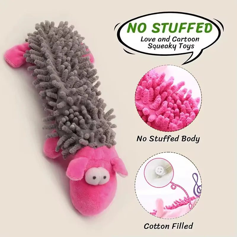 Cute Cartoon Plush Squeaky Toy for Dogs