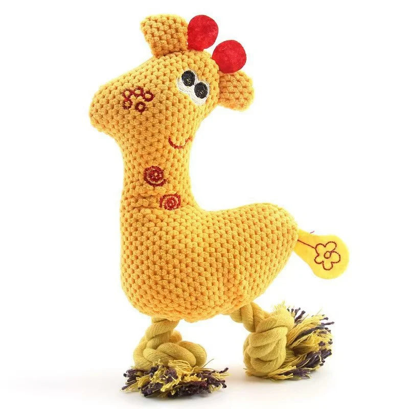 Cute Cartoon Plush Squeaky Toy for Dogs