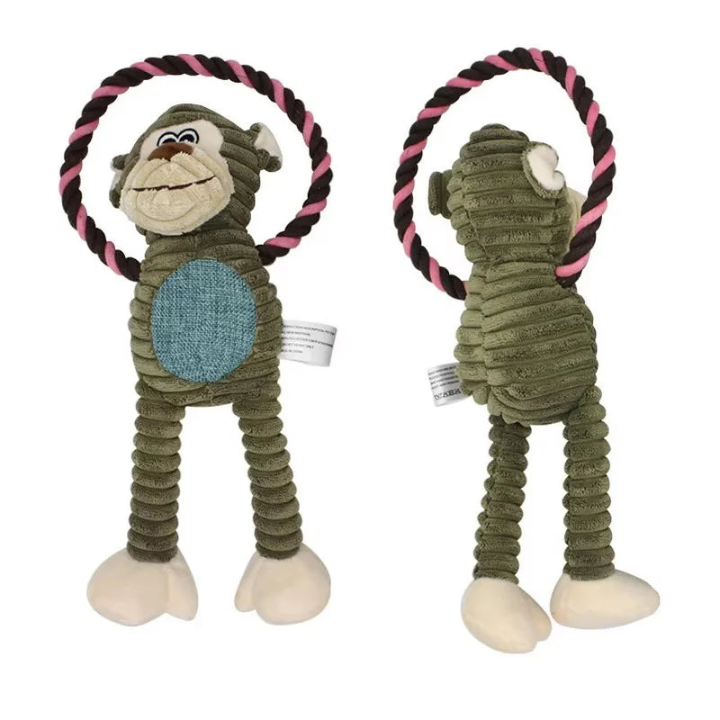 Cute Cartoon Plush Squeaky Toy for Dogs