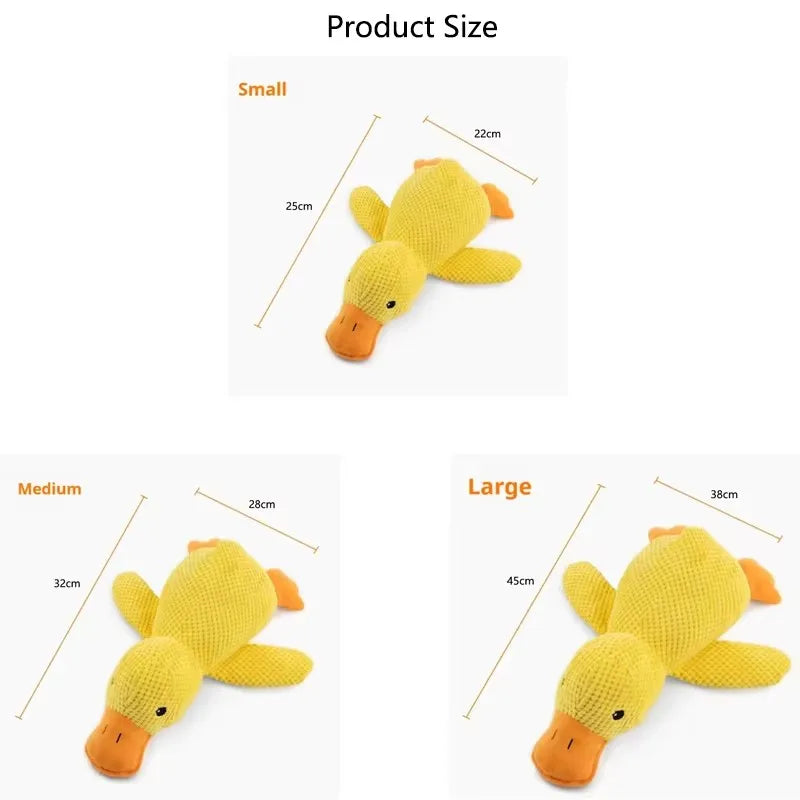 Cute Plush Duck Squeaky Toy for Dogs