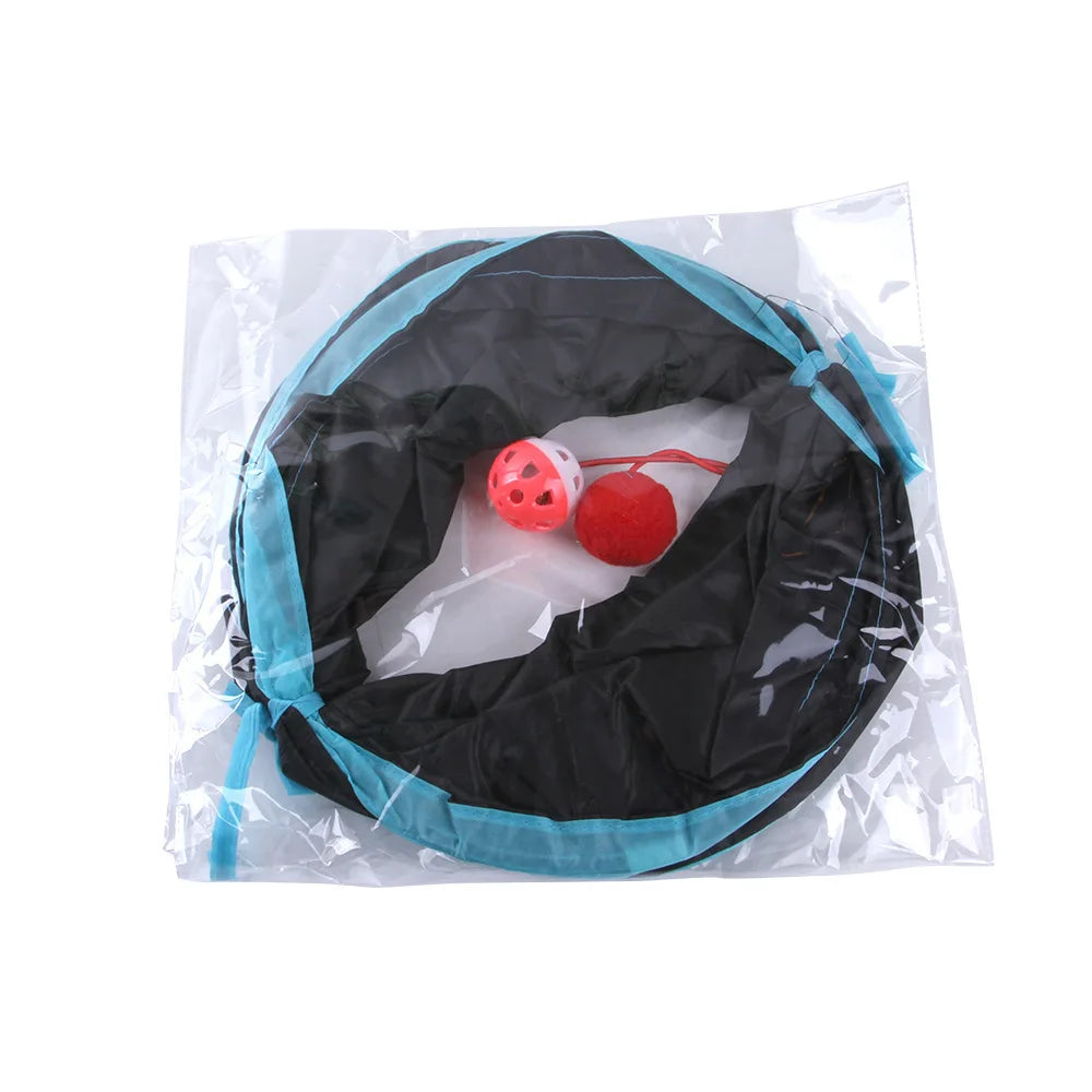 Foldable Cat Tunnel Play Toy for Indoor Cats