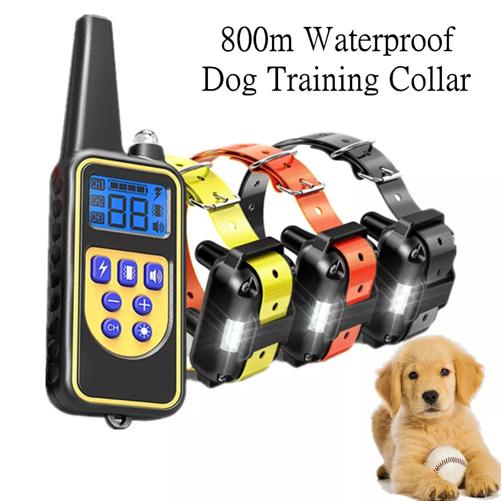 Smart Rechargeable Dog Training Collar with Remote