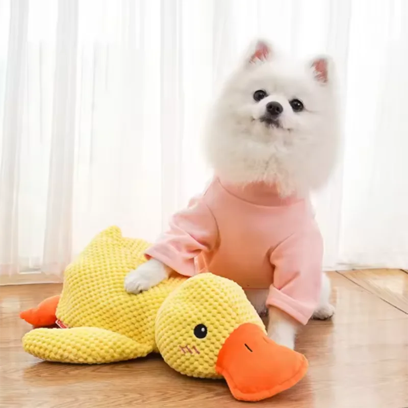 Cute Plush Duck Squeaky Toy for Dogs