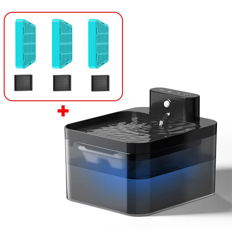 Wireless Automatic Pet Water Fountain with Motion Sensor