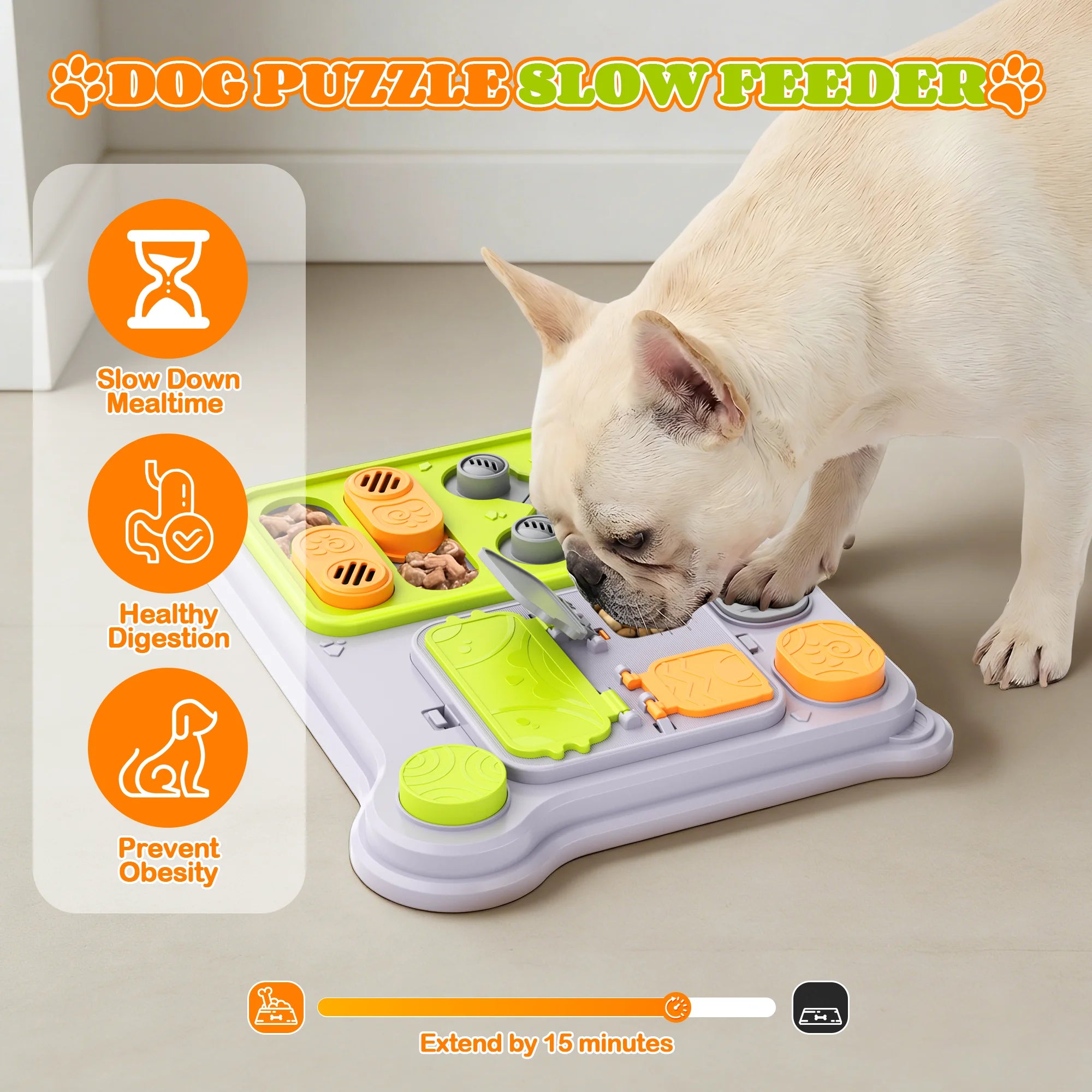 Interactive Dog Puzzle Toy & Treat Dispenser