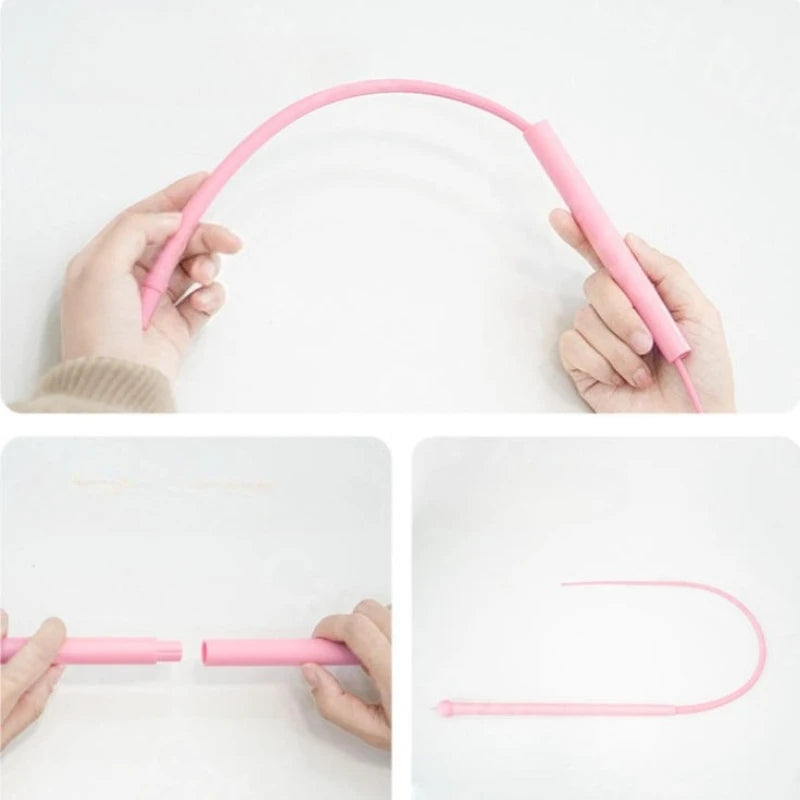 Interactive Silicone Mouse Tail Cat Teaser Toy