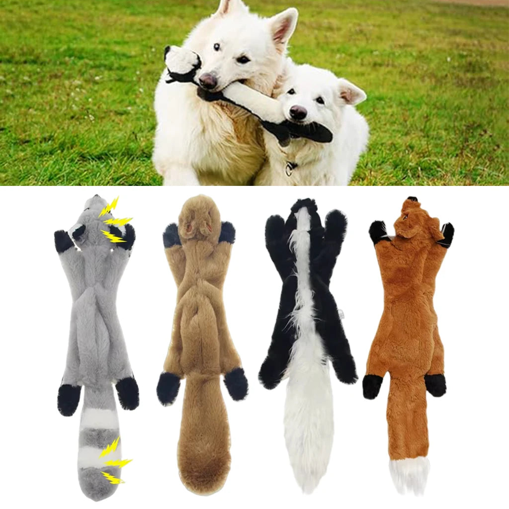 45cm Plush Squeaky Animal Chew Toy for Dogs