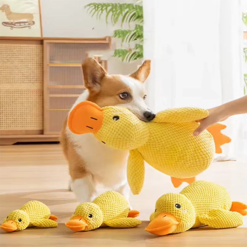 Cute Plush Duck Squeaky Toy for Dogs