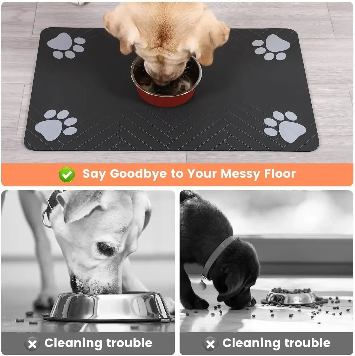 Quick-Dry Absorbent Pet Feeding Mat