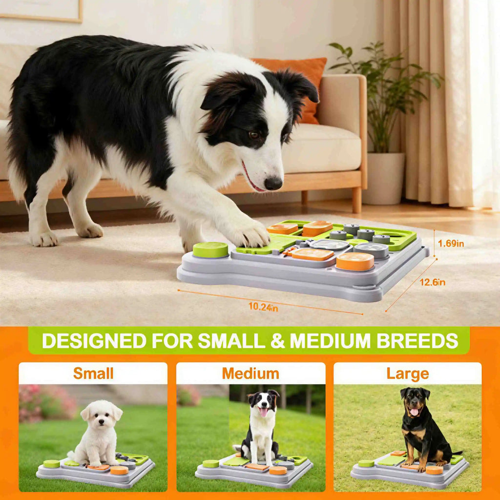 Interactive Dog Puzzle Toy & Treat Dispenser