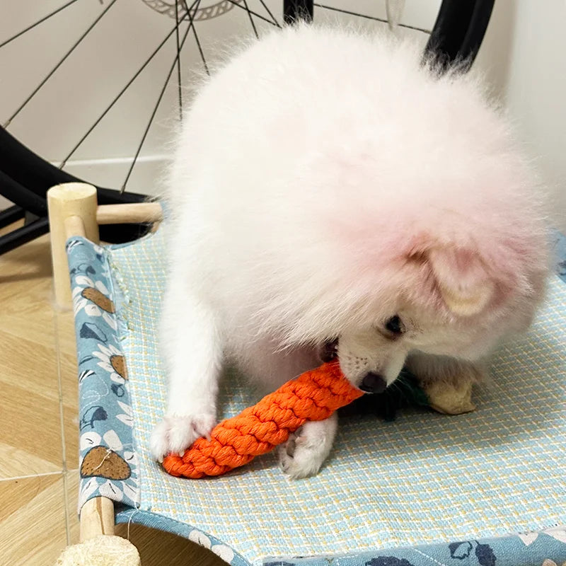 Carrot Rope Chew Toy for Dogs & Puppies