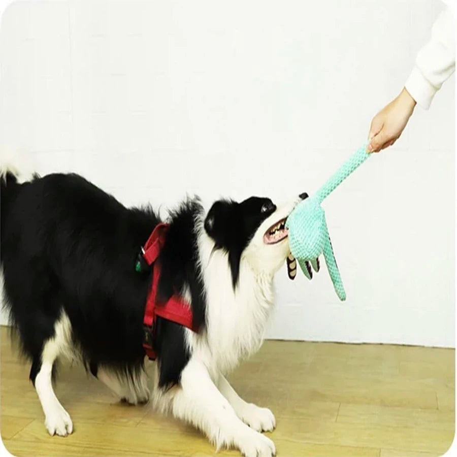 Plush Octopus Squeaky Toy for Dogs