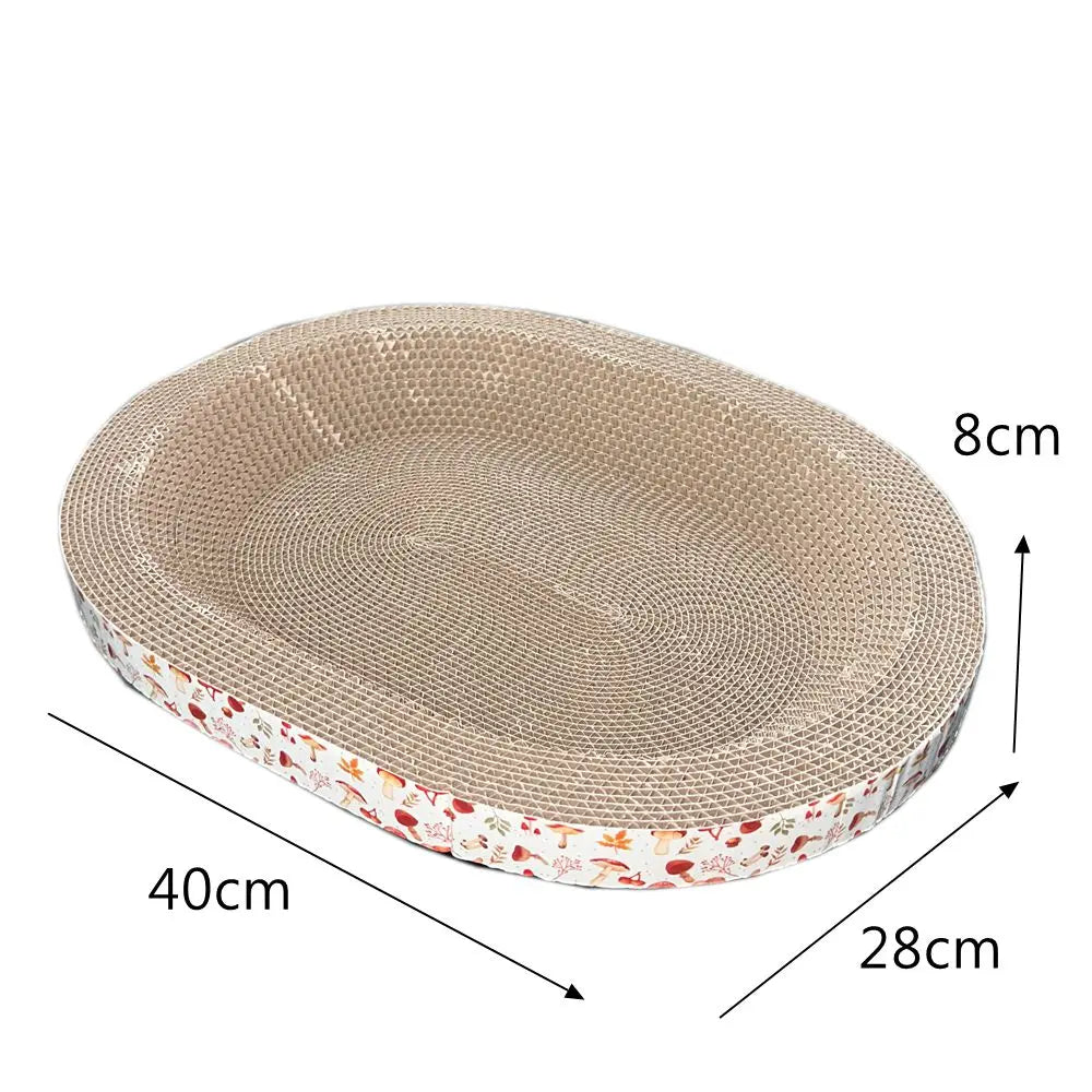 Oval Cat Scratching Board & Lounger