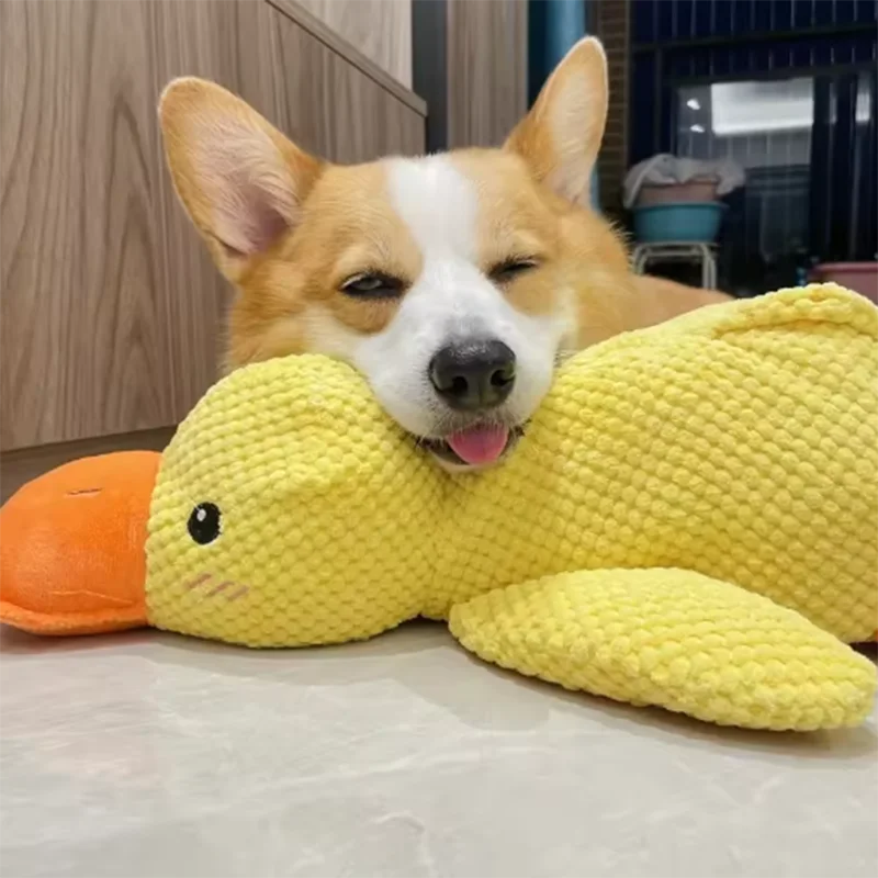 Cute Plush Duck Squeaky Toy for Dogs