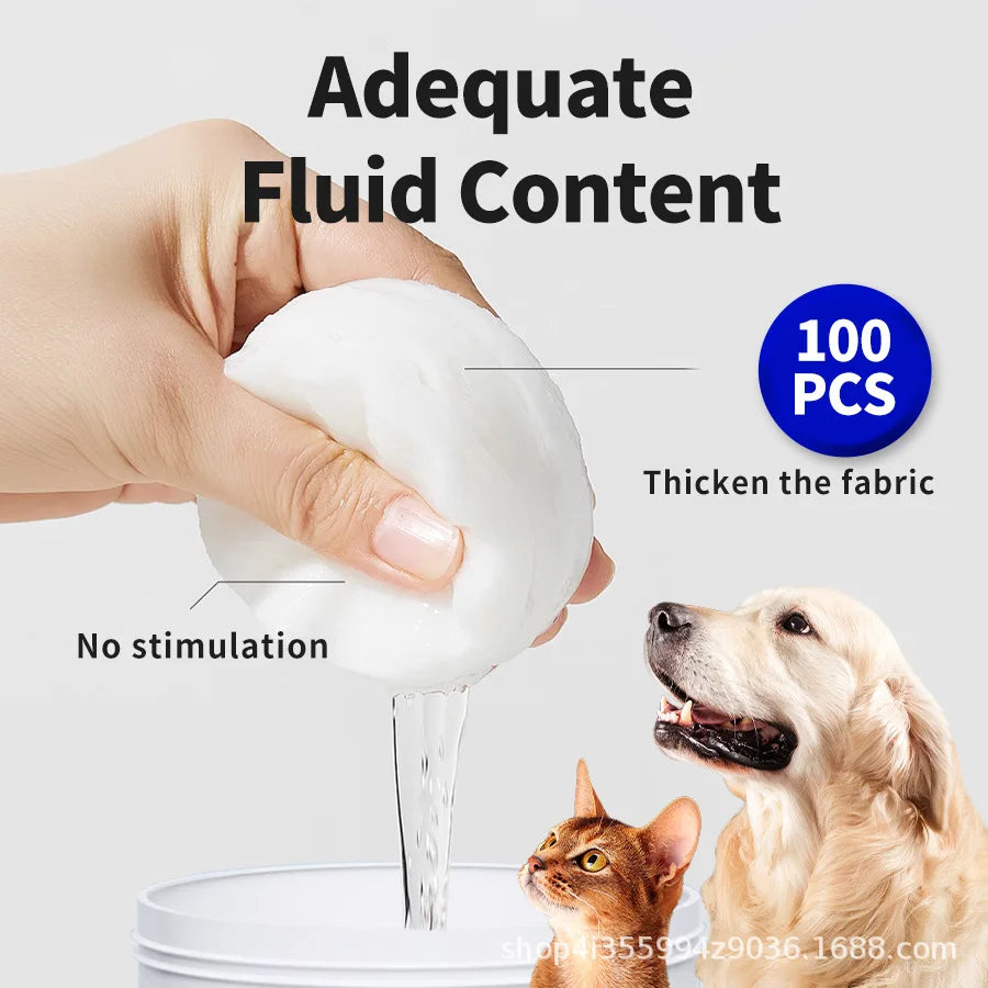 Pet Eye Cleaning Wipes for Dogs & Cats