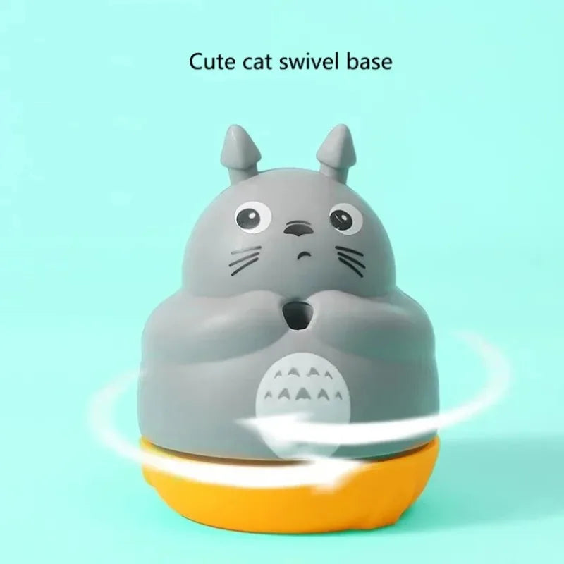 Interactive Feather Cat Wand Toy with Rotating Design