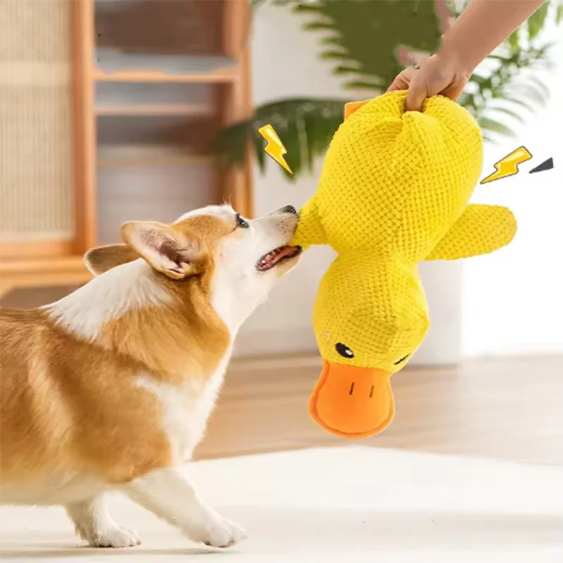 Cute Plush Duck Squeaky Toy for Dogs