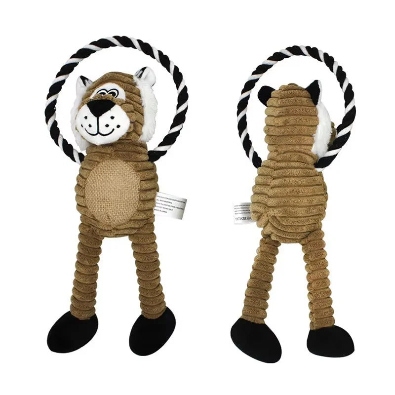 Cute Cartoon Plush Squeaky Toy for Dogs
