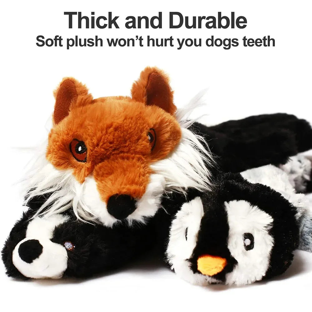 45cm Plush Squeaky Animal Chew Toy for Dogs