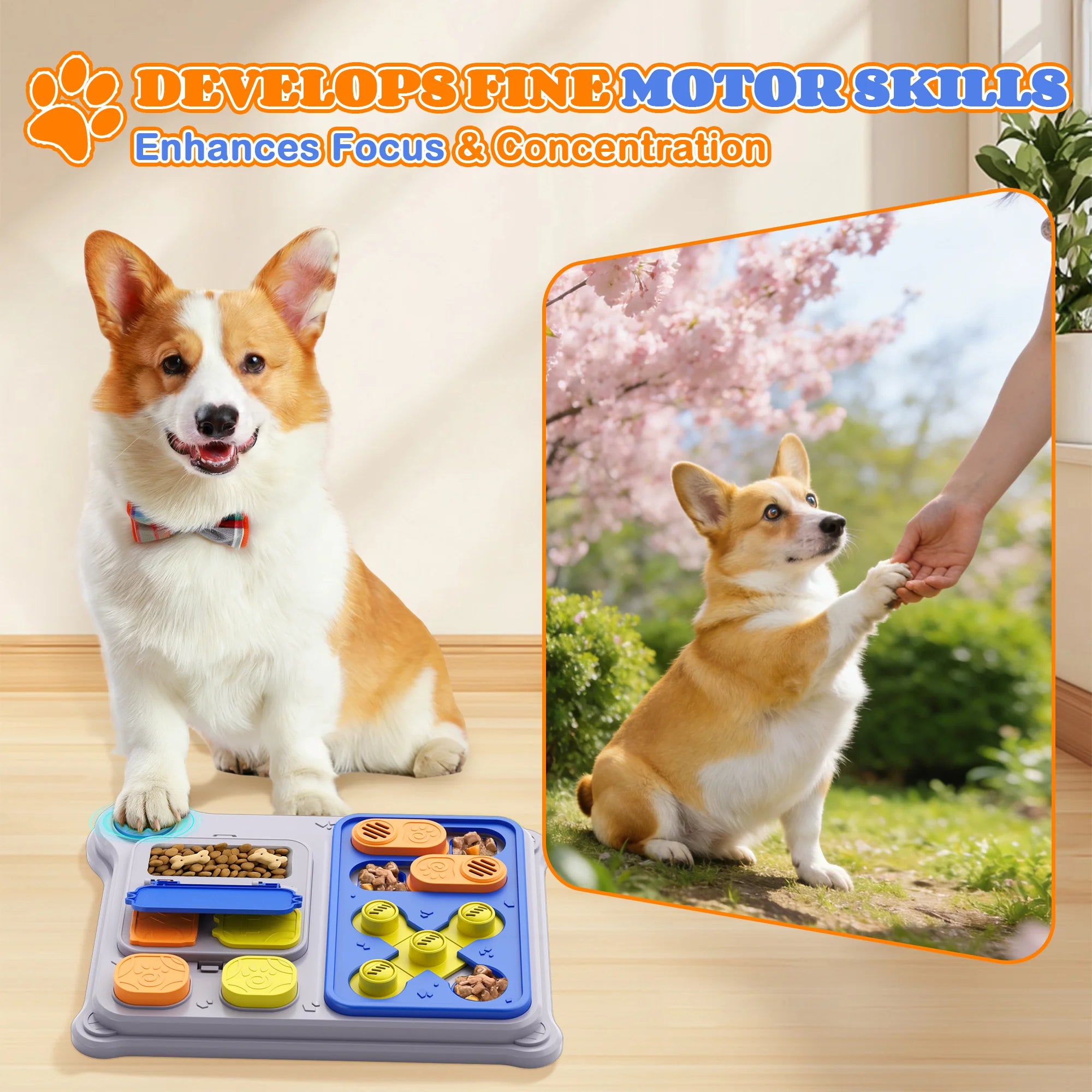 Interactive Dog Puzzle Toy & Treat Dispenser