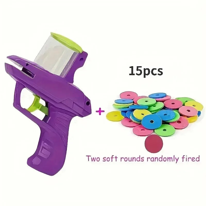Interactive Turnip Launcher Toy with Foam Discs for Cats & Dogs