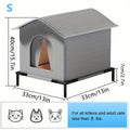 Waterproof Foldable Outdoor Cat Shelter with Soft Mat